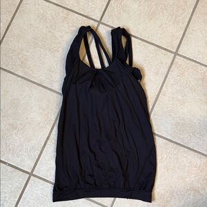 lululemon athletica Black Strappy Tank Top